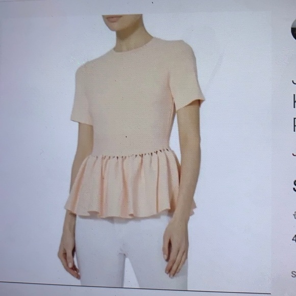 Jonathan Simkhai Knit Peplum Top S - Picture 1 of 8